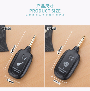 Fábrica de China de alta calidad profesional negro <span class=keywords><strong>guitarra</strong></span> <span class=keywords><strong>eléctrica</strong></span> <span class=keywords><strong>Cable</strong></span> de Audio conector de Audio <span class=keywords><strong>inalámbrico</strong></span> Venta caliente - Product Image 4