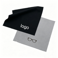 Chiffon de nettoyage pour lunettes en microfibre, directement de l'usine, portable, doux, motif carré