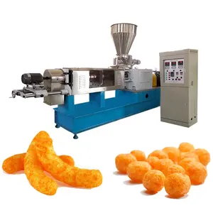 Phenix slanty snack twin screw extruder puffed corn chips snacks food making machine puff snack machine