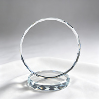 Ornements en verre personnalisables transparents 80*80*6mm à bords ondulés, pré-perforés avec trou de suspension
