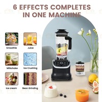 Blender met plastic knop, 1000W, functie voor gemalen ijs, plastic container voor gebruik in keuken en hotel