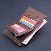 Dompet klasik ritsleting banyak tempat kartu untuk pria, dompet tempat kartu kredit koin paspor untuk pria dan pacar laki-laki