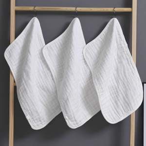 25*50cm 35*75cm 100% Cotton <b>Muslin</b> Soft <b>Baby</b> Bath Wash Cloths and Absorbent <b>Baby</b> Wipes for Newborns - Product Image 2