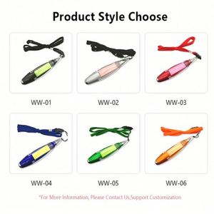 ปากกาลูกลื่นอเนกประสงค์ ไฟ LED 1.0 มม. เครื่องเขียนพลาสติก กระดาษโน้ตแบบมีกาว สายคล้องคอ สำหรับอุปกรณ์สำนักงานโรงเรียน - Product Image 4