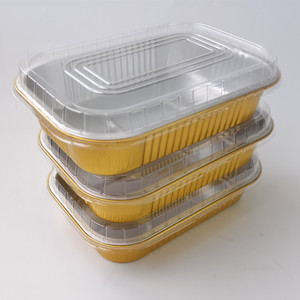 Contenitori in <span class=keywords><strong>Alluminio</strong></span> Monouso Rettangolari Argento da 1050ML Resistenti alle Alte Temperature per Bistecche di Agnello e Barbecue all'Aperto - Product Image 3