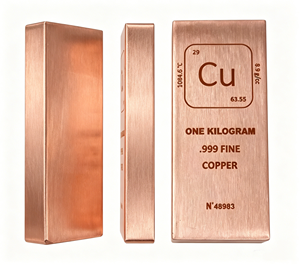 Barres de cuivre d'investissement de 1 oz, 10 oz, 1 kg, lingots de cuivre pur pour la vente en gros - Product Image 3