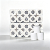Rouleaux de papier toilette jetables doux pour la peau en pâte de bois vierge, vente en gros, usage commercial, pour la maison et les toilettes