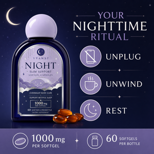 Capsules de soutien bien-être nocturne 1000mg 60 gélules Formule végétale naturelle pour un sommeil réparateur Supplément de soin corporel de nuit - Product Image 4