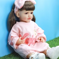 Muñeca de juguete de aspecto Real para niñas, juegos de muñecas falsas de 22 pulgadas, sin BPA, materiales prémium, regalo de vacaciones