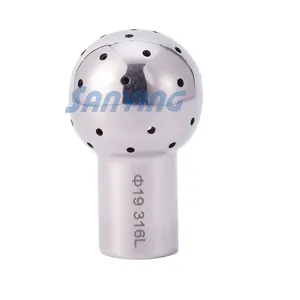 SS316L Sanitary Welding Stainless Steel CIP Cleaning Nozzle Fixed Spray Ball Fitting For Tank