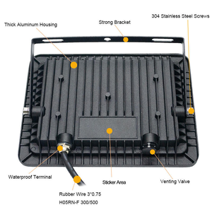 Giá Rẻ Đèn Pha IP66 Không Thấm Nước Ngoài Trời Chiếu Vườn Công Viên Sân Nhà Để Xe <span class=keywords><strong>20W</strong></span> 30W 50W 100W 200W 300W Dẫn Nhẹ Lũ Lụt Nhà Máy - Product Image 3