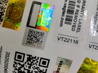 Numéros de série QR Code, autocollant laser de sécurité dynamique 3D, hologramme, étiquette d'emballage, fabriqué en Chine