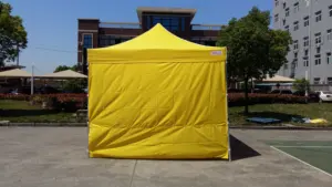 Tenda Pop Up dengan Logo kustom dicetak kanopi untuk berkemah luar ruangan