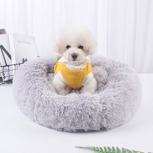 Deep Sleep Dog <b>Cat</b> Nest Long Hair Velvet Fabric South Korean Style Mat Foldable Pet Mat Autumn/Winter Use Mat - Product Image 1