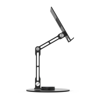 Support de téléphone et tablette portable en alliage d'aluminium avec supports flexibles réglables pour iPad
