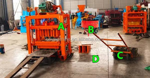 Petites machines manuelles de fabrication de briques à bas <span class=keywords><strong>prix</strong></span> QT4-<span class=keywords><strong>35</strong></span> produire divers blocs de pavés solides standard à l'aide de béton de <span class=keywords><strong>ciment</strong></span> 380V - Product Image 3