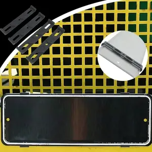 Ensemble de <span class=keywords><strong>4</strong></span> pièces universelles sans cadre pour plaque d'immatriculation européenne Porte-étiquette de voiture résistant aux intempéries pour avant arrière EU Russian New - Product Image 4