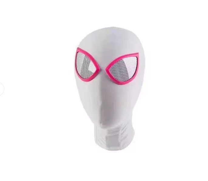 AL091-W F:White Gwen maske-back-zip style