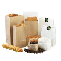 Petit sac en papier kraft SoS à fond carré pour pain alimentaire en gros