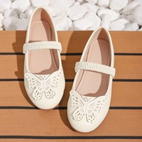 Nouvelles Chaussures de Princesse en Cuir Blanc Tendance et Élégantes pour la Marche, avec Papillon, Prix de Gros