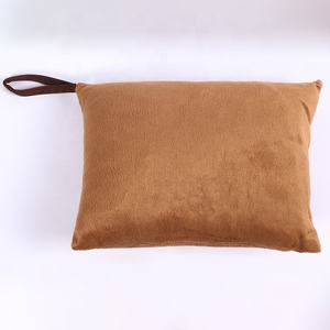 <span class=keywords><strong>Kits</strong></span> de couverture en polaire de couchage pour voyage aérien de poche portable léger et bon marché avec sac et soutien du cou et blinder - Product Image 4