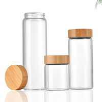 Vente en gros de bocaux de conservation alimentaire multifonctionnels en verre borosilicate de haute qualité, 140ml, 180ml, 250ml, 280ml, 300ml, 360ml, 400ml, 520ml