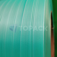 Cinta de Embalaje de Poliéster AAR con Impresión de Logotipo Personalizado en Color Verde, 16mm 19mm 25mm 32mm, Cordón Compuesto para Embalaje de Palés de Exportación