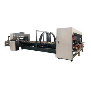 Karton katlama yapıştırma makinesi otomatik oluklu karton Pizza kutu katlayıcı-yapıştırıcı makinesi - Product Image 3
