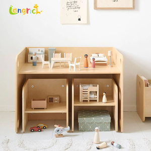 Ensemble table et chaise de sevrage Montessori moderne en bois, mobilier pour l'école, le jardin, l'<span class=keywords><strong>apprentissage</strong></span>, les fêtes, la chambre à coucher - Product Image 3