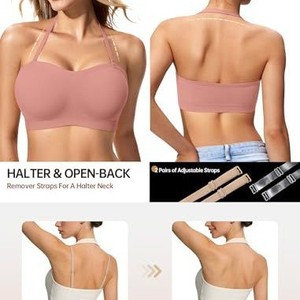 <span class=keywords><strong>Reggiseno</strong></span> Push-Up Sottile <span class=keywords><strong>Senza</strong></span> <span class=keywords><strong>Spalline</strong></span> LetsJoli da Donna, <span class=keywords><strong>Senza</strong></span> <span class=keywords><strong>Ferretto</strong></span>, con Supporto, Fantasia Tinta Unita, Top a Tubo Antiscivolo - Product Image 2