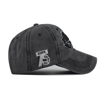 Gorra de Béisbol Clásica TX10261, Lavada y Desgastada, con Bordado 3D en PVC, 6 Paneles, Ajustable, con Logotipo de Letras Always75 para las Cuatro Estaciones