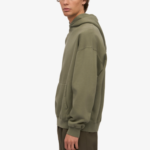 Sudadera con capucha de gran tamaño con logotipo personalizado de 420GSM, ropa de calle unisex, jersey con hombros caídos, Fabricante Mayorista de alta calidad - Product Image 5