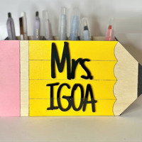 Enseignant Crayon Bureau Panier Caddy Titulaire Classe Crayon Distributeur Bureau Enseignant Nom Tag Enseignant Bureau Incontournables