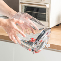 Bocaux de rangement transparents en gros pour céréales entières, anti-insectes et anti-humidité, grande capacité, qualité alimentaire, pour la cuisine domestique