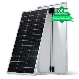 廉价单PERC太阳能光伏供应商100瓦120瓦太阳能电池板100瓦单晶聚太阳能电池板12v卡车家用船
