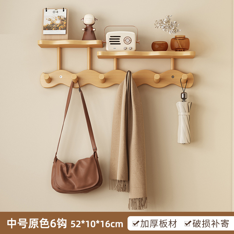 Ondas + estantes perchero 6 ganchos-color original