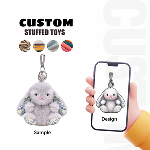 Chất lượng cao nhà máy tùy biến logo nhỏ mềm màu tím xám dễ thương thỏ sang trọng quyến rũ cho món quà - Product Image 1