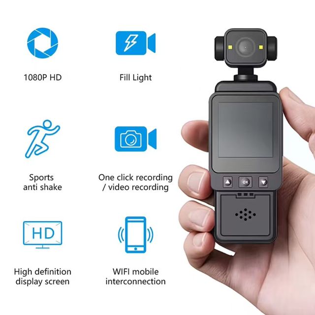 AOEDI AD-713 Pocket 1080PHd Action Camera for Vlogging & Video Recording Wide Angle Sport Camera