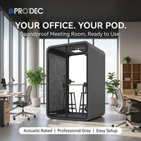 Nacelle de salle de jeu conception modulaire mobile multifonction insonorisée cabine téléphonique de bureau