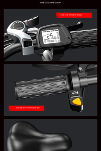 Vélo électrique pliable tout-terrain pour adulte, pneus larges 20 pouces, 700W 48V, pour montagne et neige, entrepôt US - Product Image 4