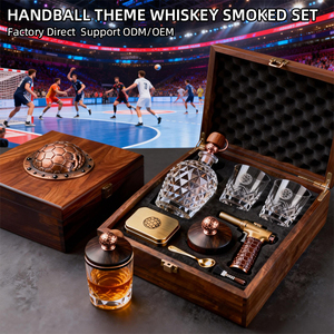 OEM/ODM para Recuerdos de Club y Regalos Corporativos, Kit de Degustación de <span class=keywords><strong>Whisky</strong></span> Premium con Temática de Balonmano, Cóctel <span class=keywords><strong>Ahumado</strong></span>, Bourbon - Product Image 2