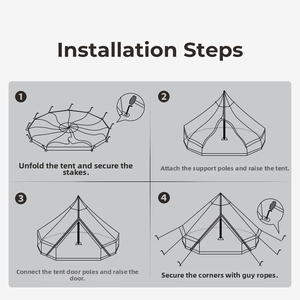 Tente <span class=keywords><strong>de</strong></span> camping familiale CHENYUE 3M/4M/5M, imperméable, résistante aux UV, luxueuse, durable, pour le glamping en plein air - Product Image 5