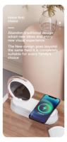 Pas cher Mini 3D holographique WIFI yeux nus 10w USB charge sans fil avec le tactile veilleuse bureau 3D hologramme led ventilateur