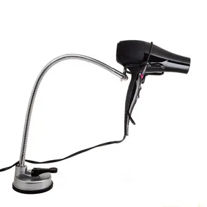 2022 New Stainless Steel 360 Degree Rotating Lazy Hair Dryer Stand with Suction Cup Hair Dryer Holder Stand