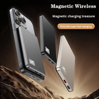Productos Más Vendidos en Alibaba, Banco de Energía de 10000 mAh, Qi2, Super Delgado, Magnético, de Aluminio, 5000 mAh