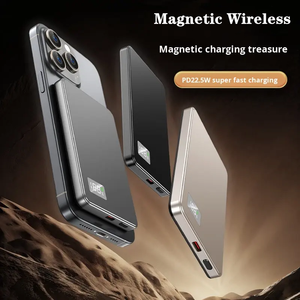 Productos Más Vendidos en Alibaba, Banco de Energía de 10000 mAh, Qi2, Super Delgado, Magnético, de Aluminio, 5000 mAh - Product Image 3