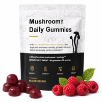 Gummies aux champignons multifonctionnels 10 en 1, complexe 3000 mg, Lion's Mane, Reishi, Cordyceps, complément alimentaire pour l'immunité et l'énergie