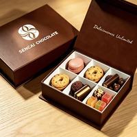 Boîtes rigides personnalisées écologiques pour bonbons et chocolats, avec fermeture magnétique, finition brillante UV et plateau intérieur – Vente en gros