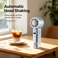 Ventilateur portable à semi-conducteurs 3000 mAh, nouvelle arrivée, rechargeable, affichage numérique, 100 vitesses, ventilateur à glace portable pour l'extérieur