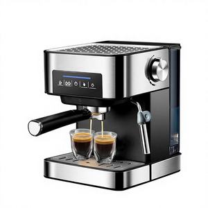 Cafetera Espresso Portátil de 20 Bares Tipo Italiana con Vaporizador de Leche de Acero Inoxidable para Espresso, Cappuccino, Latte y Mocha - Product Image 1